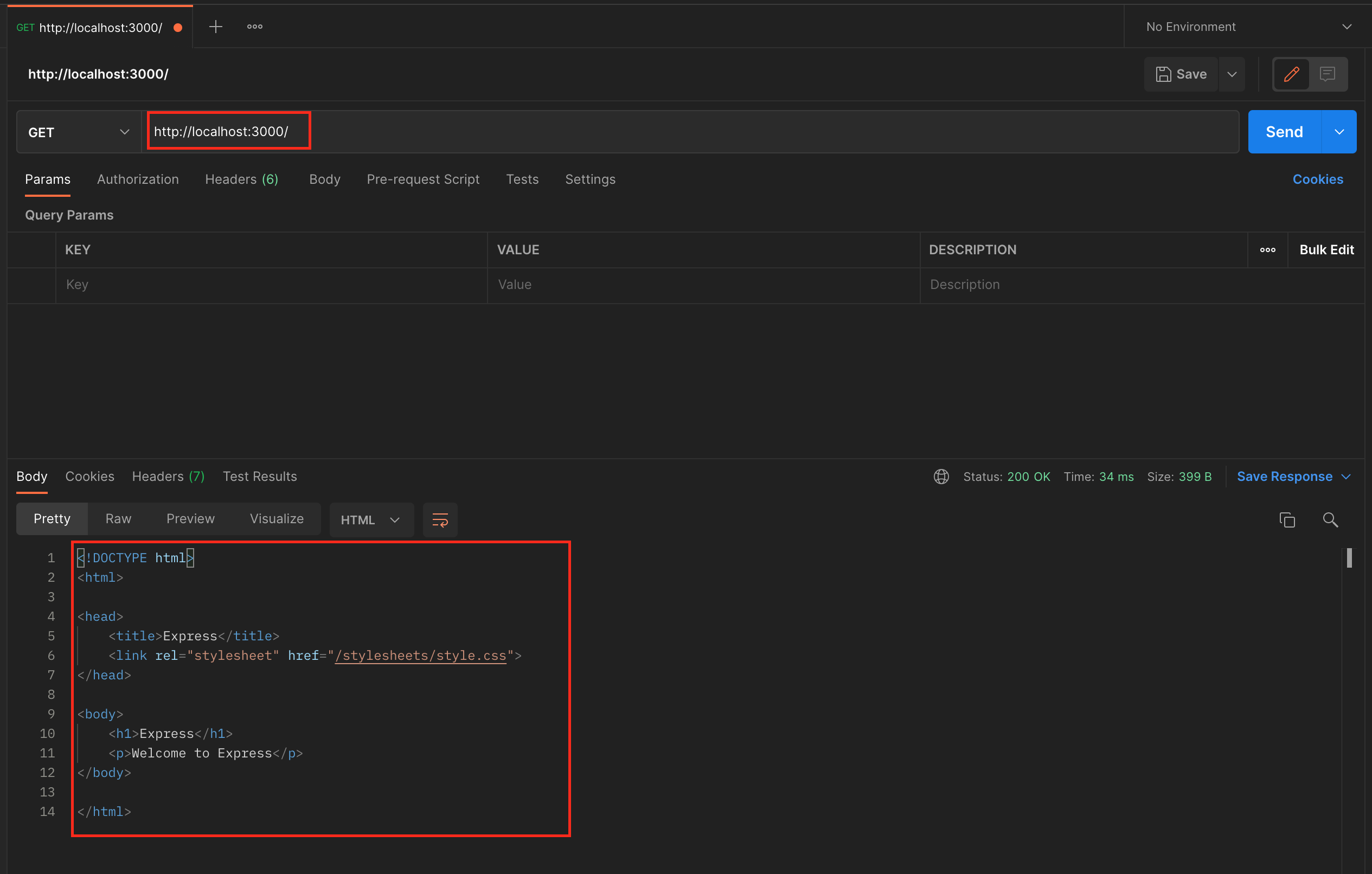 Success response postman